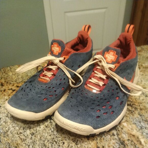 Nike Free Run Trail Men's Thunder Blue Running Shoes Sneakers CW5814-400 Sz 8.5 - Picture 3 of 12